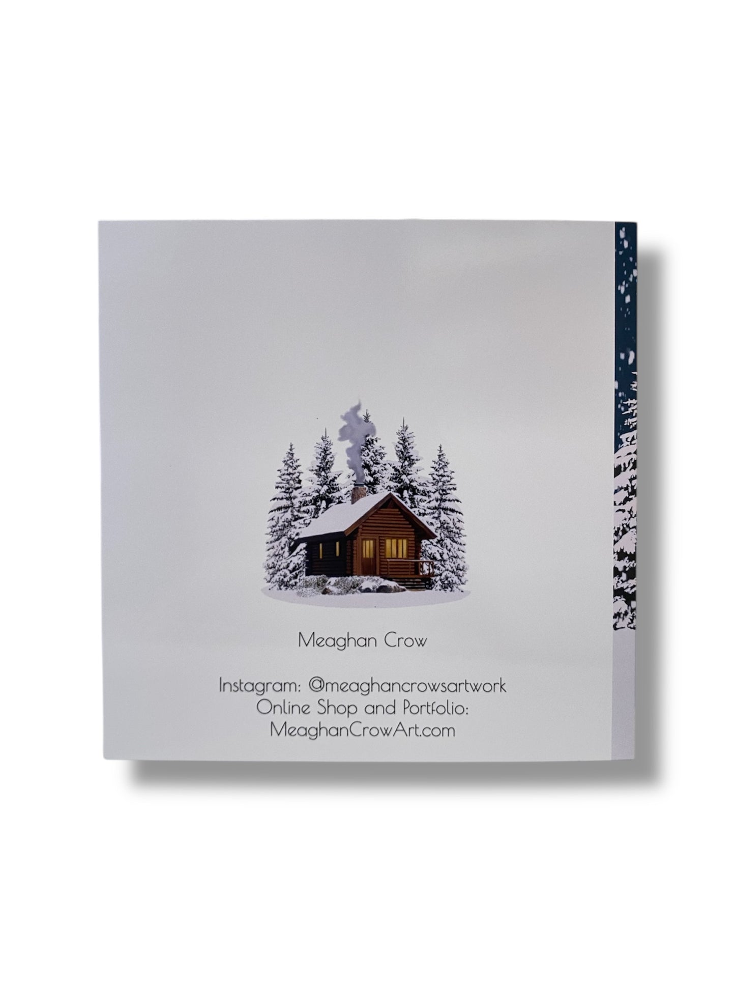 Snowy Cabin Holiday Card