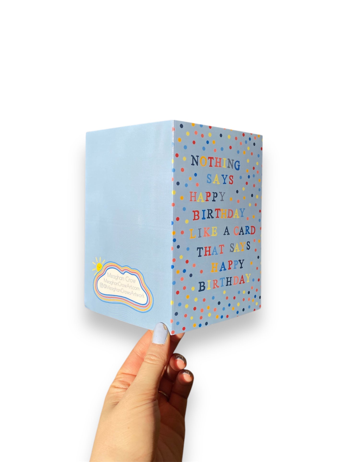 Pink Birthday Card - Nothing Says Happy Birthday Like a Card that says Happy Birthday