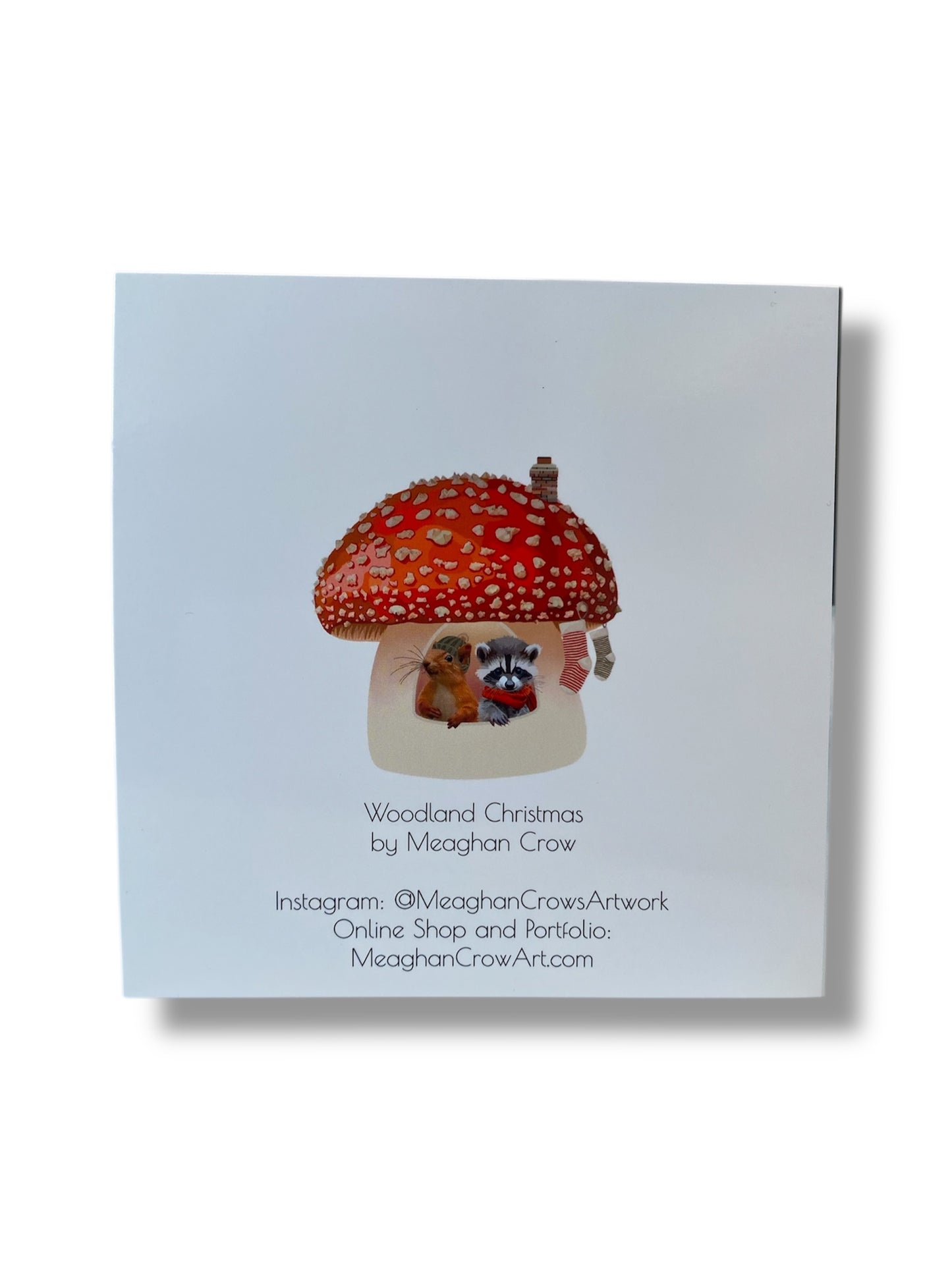 Woodland Mushroom Christmas Card