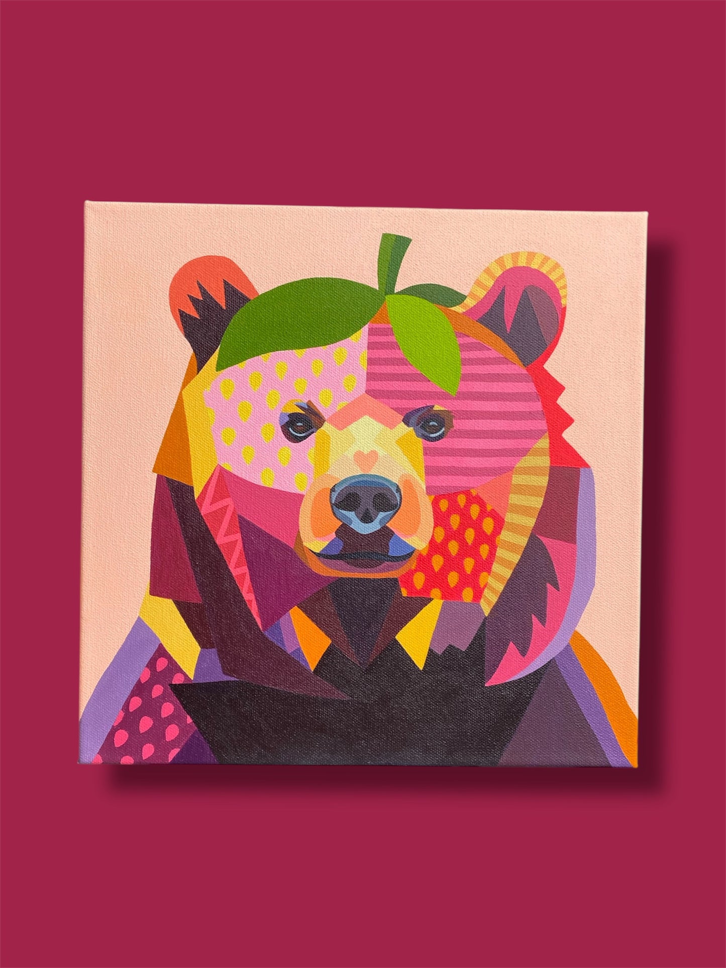 Strawberry Bear Painting
