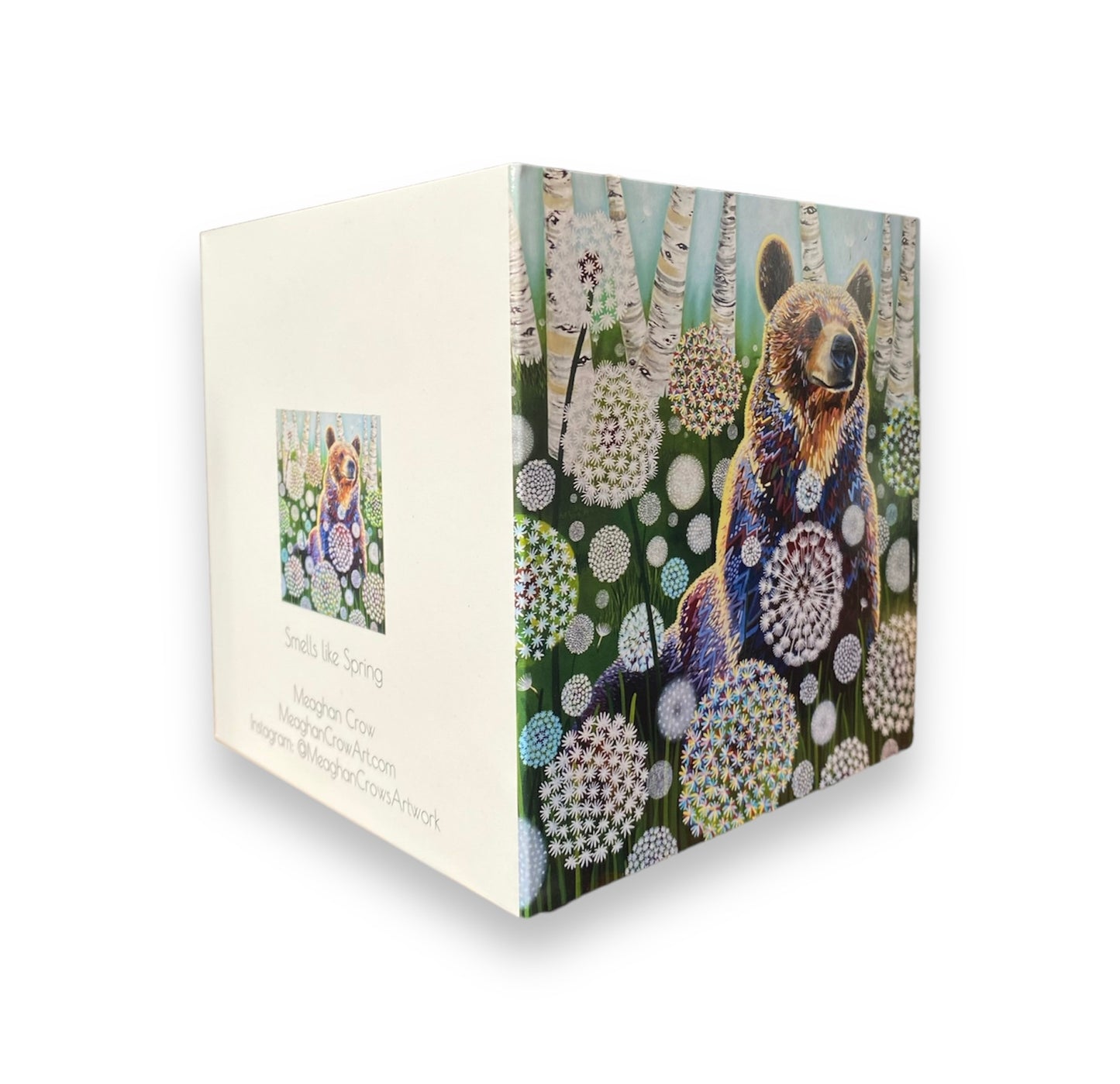Smells like Spring, Bear with Dandelions Card