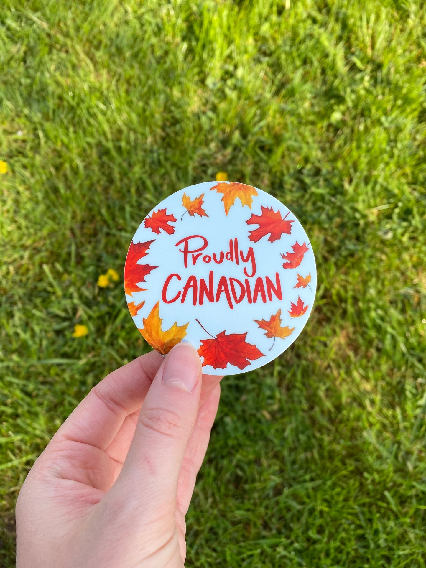 Proudly Canadian Vinyl Sticker