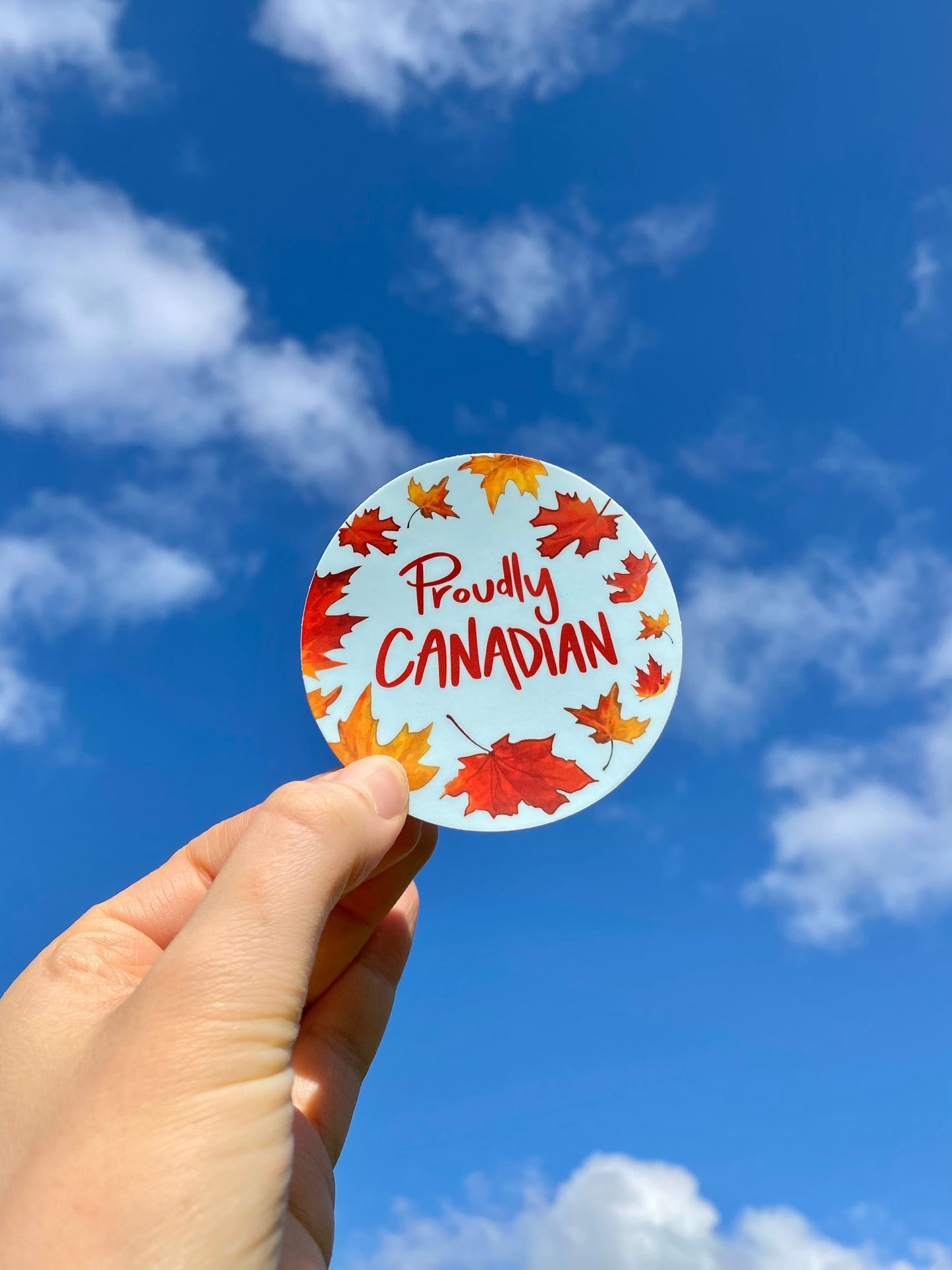 Proudly Canadian Vinyl Sticker