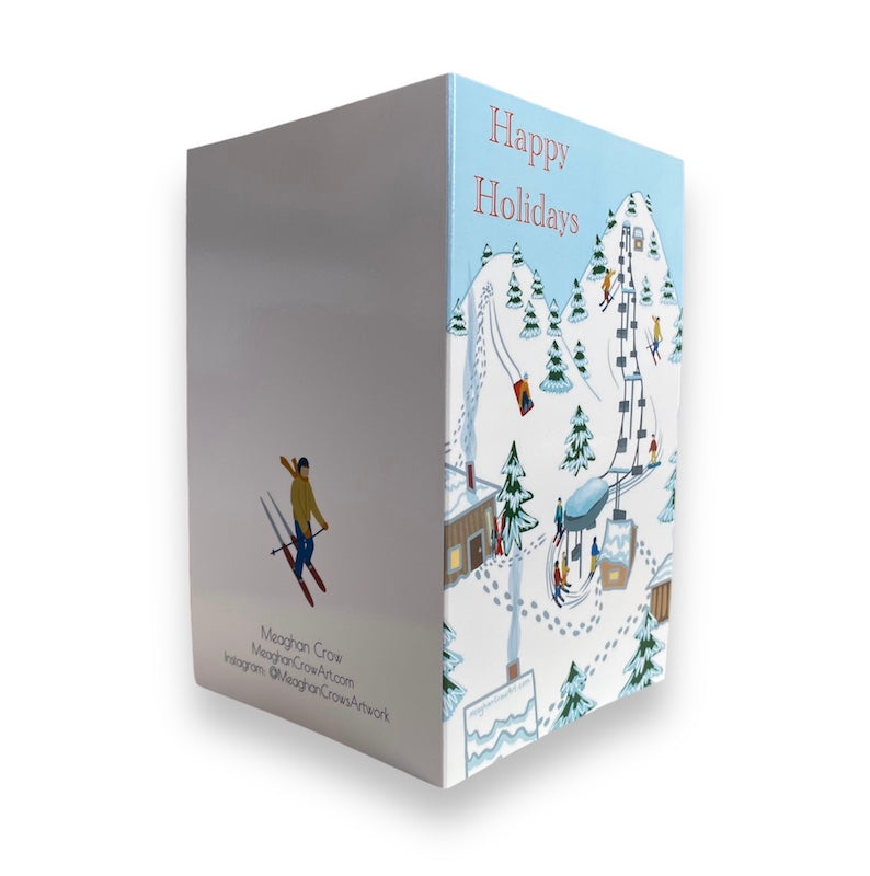 Ski Hill Holiday Card