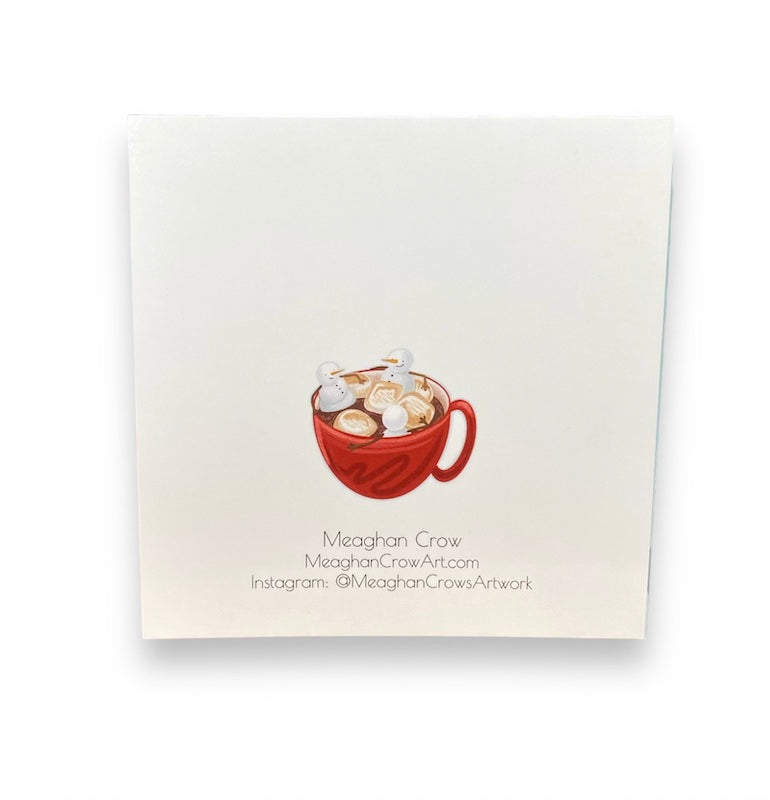 Snowmen in Hot Chocolate Holiday Card
