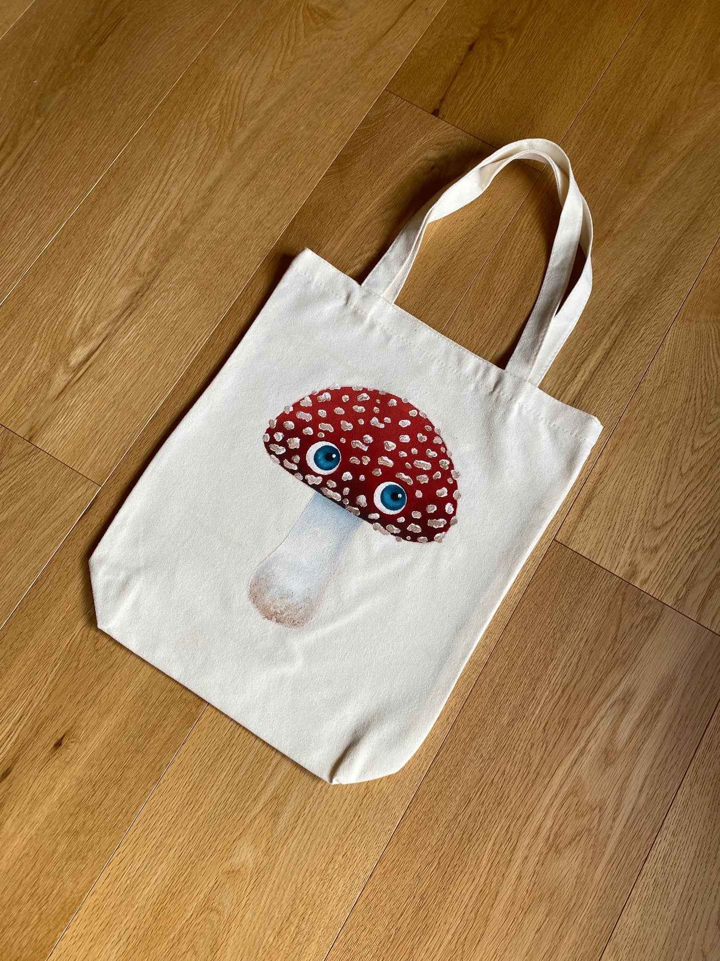 Red "Fungeyes" Tote Bag
