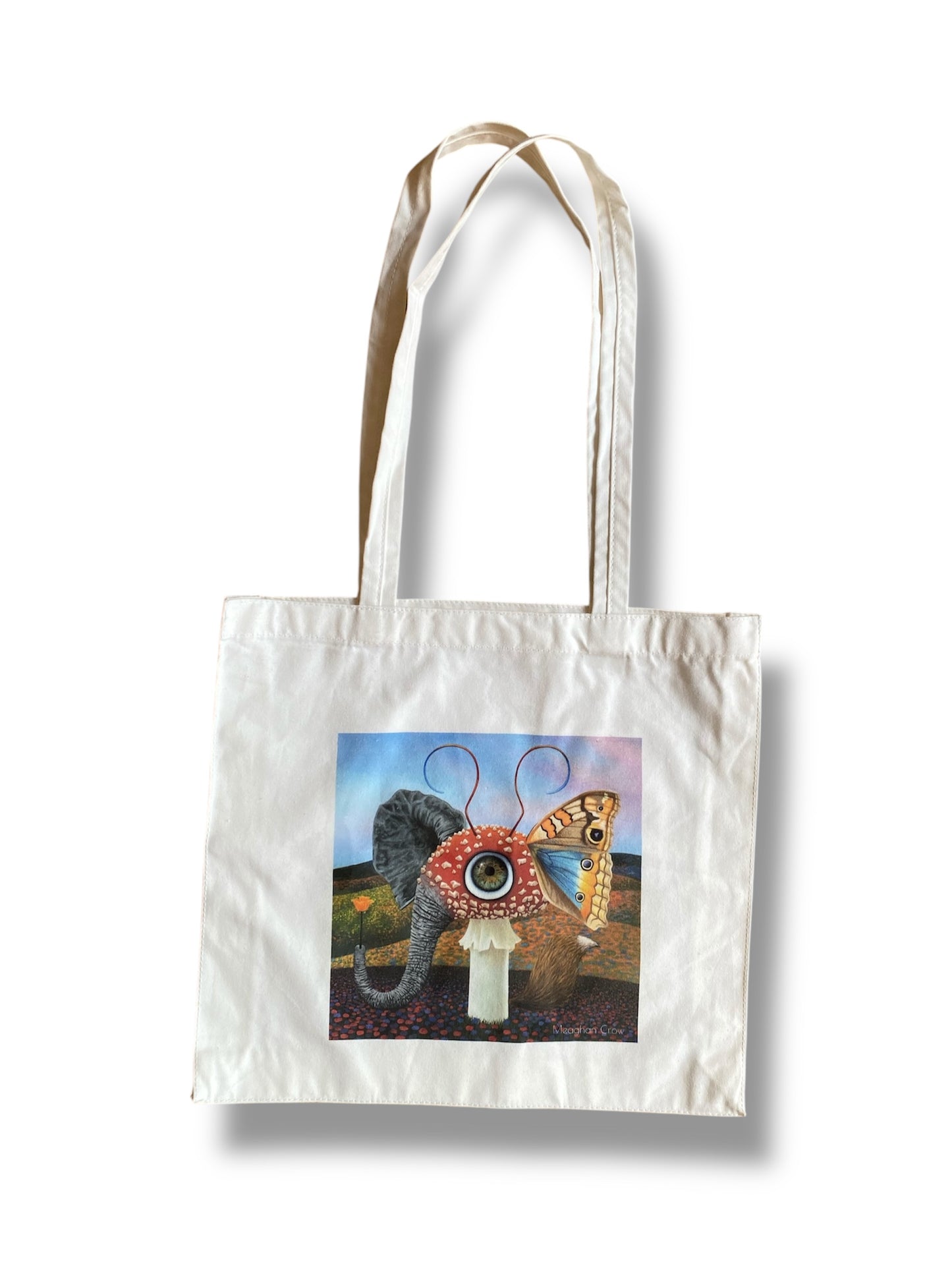 Creatures as Confused as I am No. 9, Surreal Mushroom Tote Bag