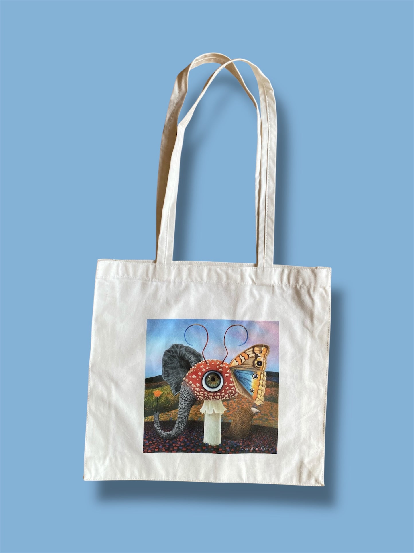 Creatures as Confused as I am No. 9, Surreal Mushroom Tote Bag