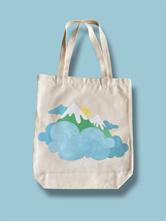 Mountain in the Clouds Tote Bag