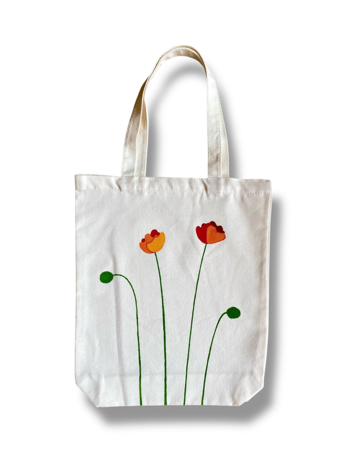 4 Stem Poppy Tote Bag