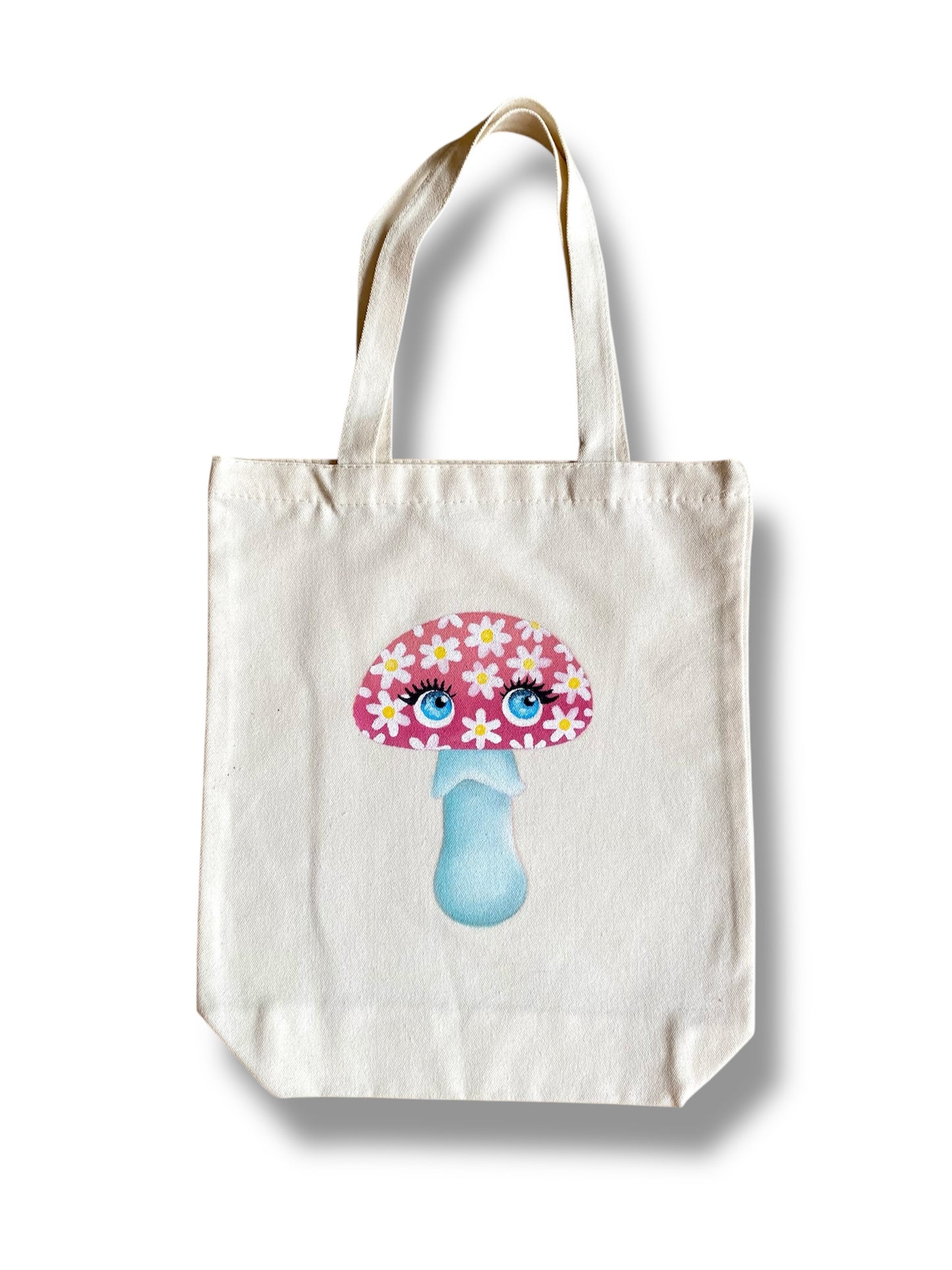 Pink "Fungeyes" with Daisies Tote Bag