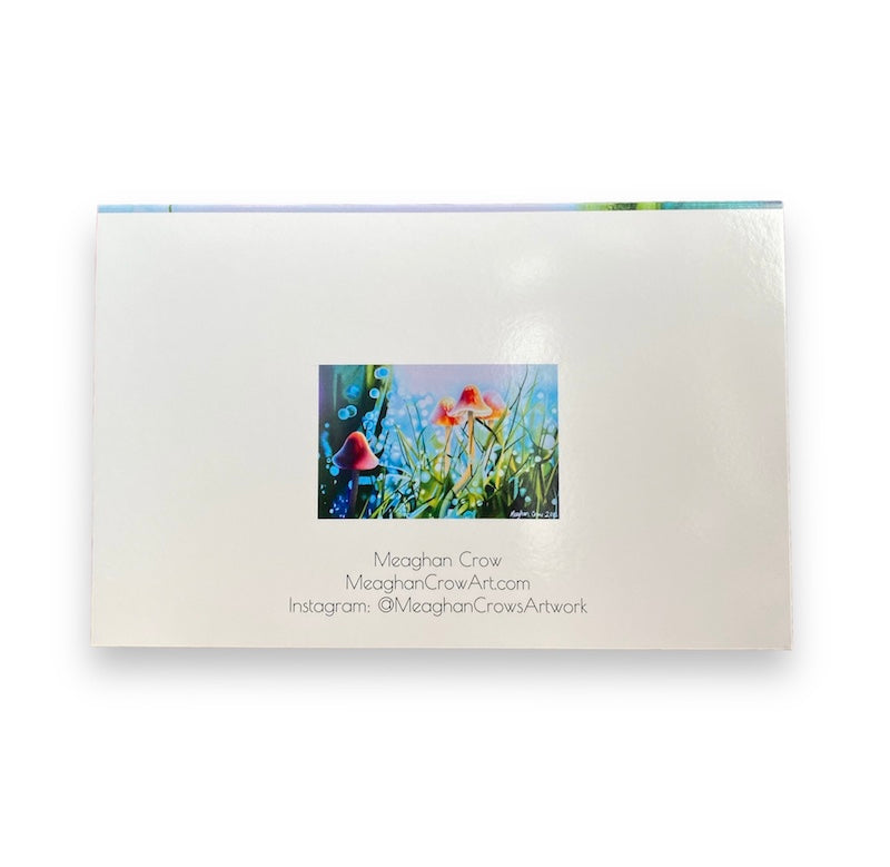 Pencil Crayon Mushroom Art Card