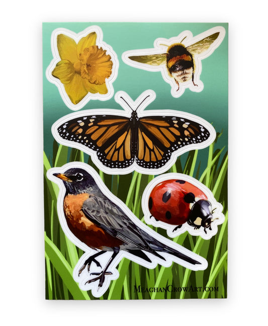 Spring Vinyl Sticker Sheet