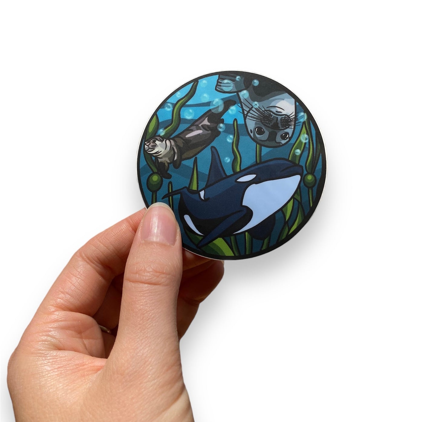 Animaux de l'océan de la côte ouest Sticker