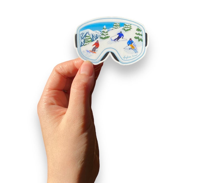 Ski Hill Goggles Sticker