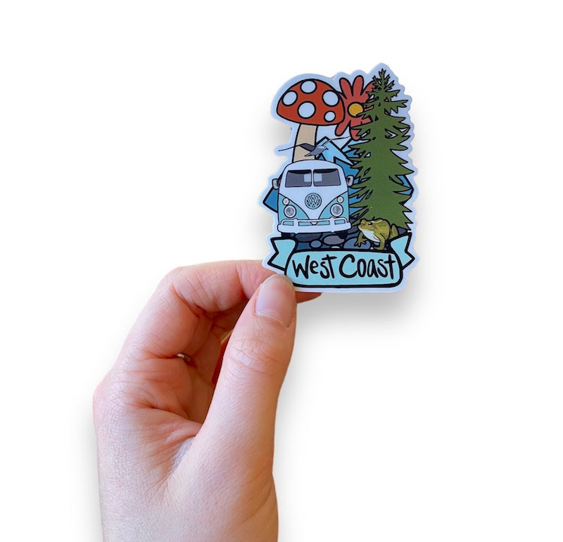 West Coast Vinyl Sticker 3 Inch
