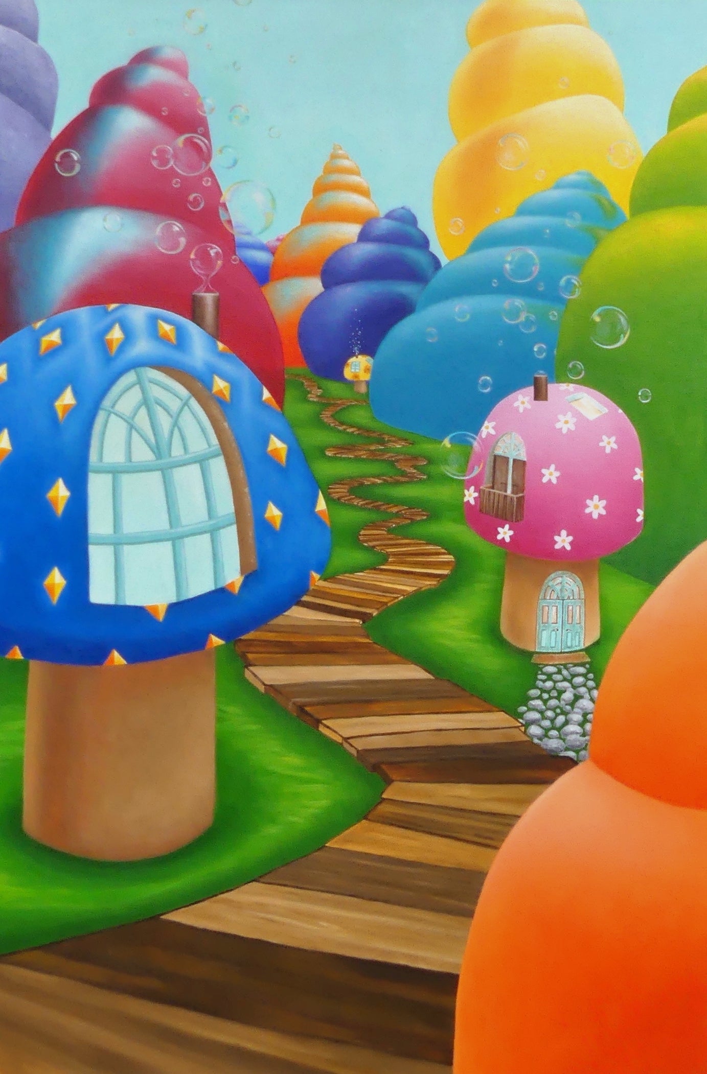 Bubble Blowing Chimneys