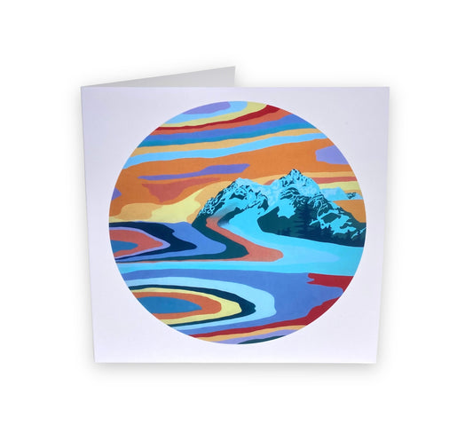 Mountain Painting Art Card