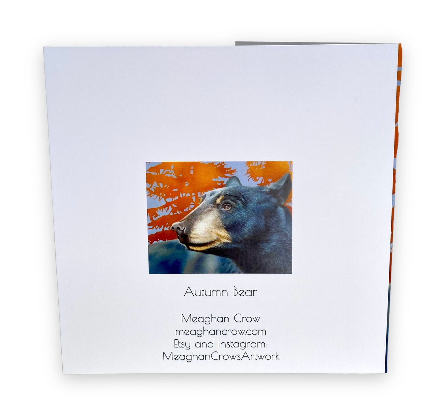 Carte d’art de peinture d’ours