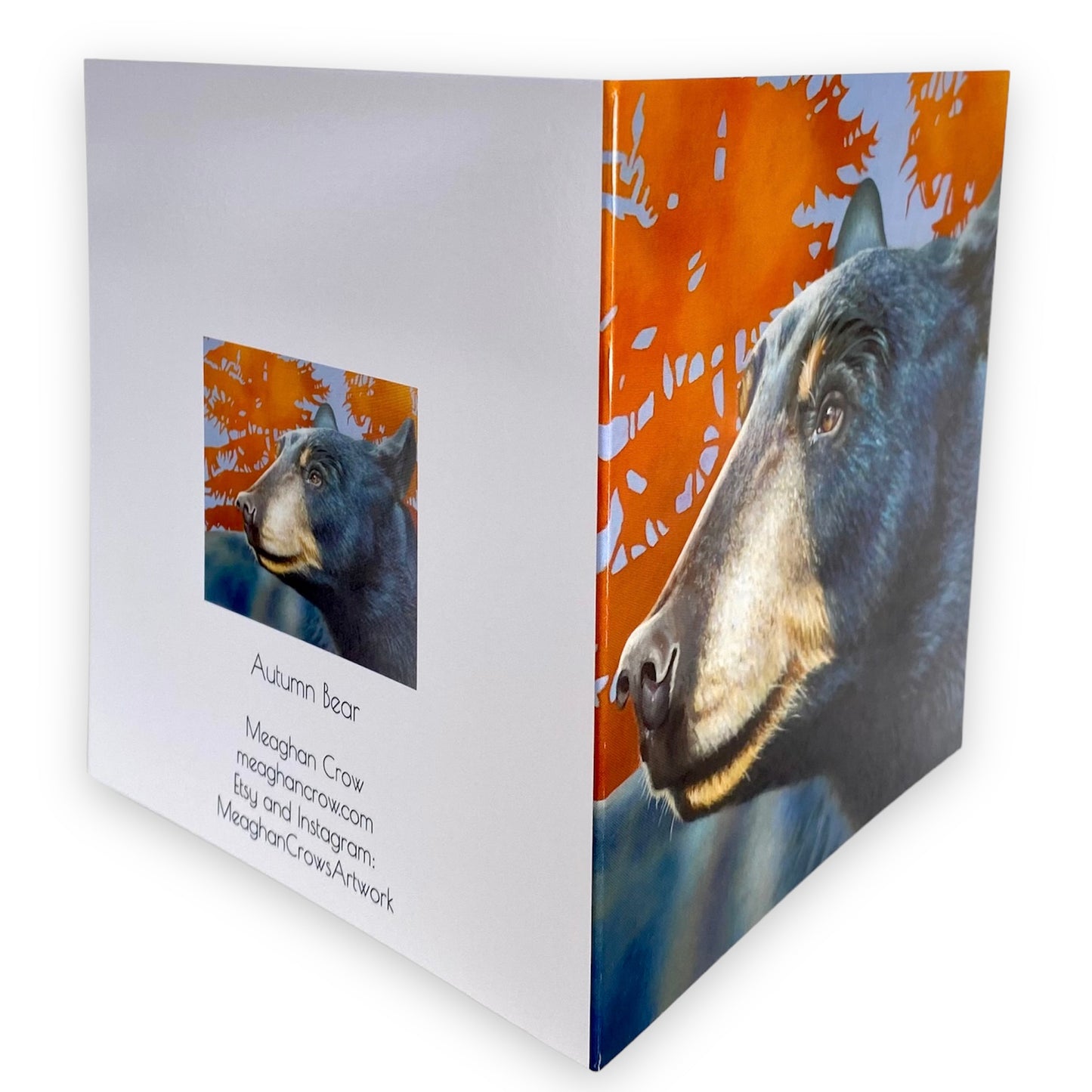 Carte d’art de peinture d’ours