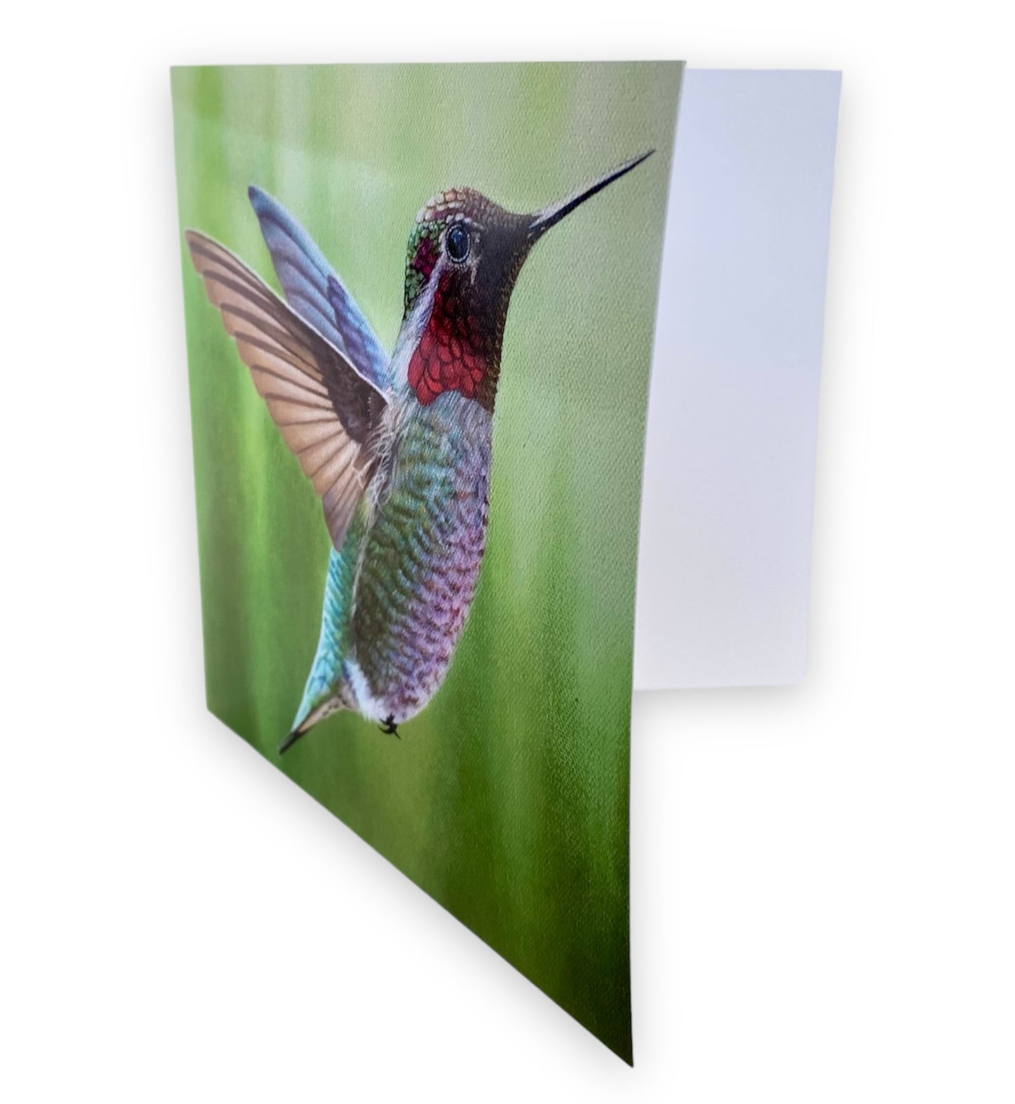 Tarjeta de arte de colibrí
