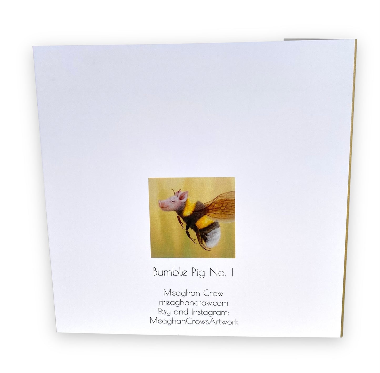 Bumble Bee Pig Creature Art Card