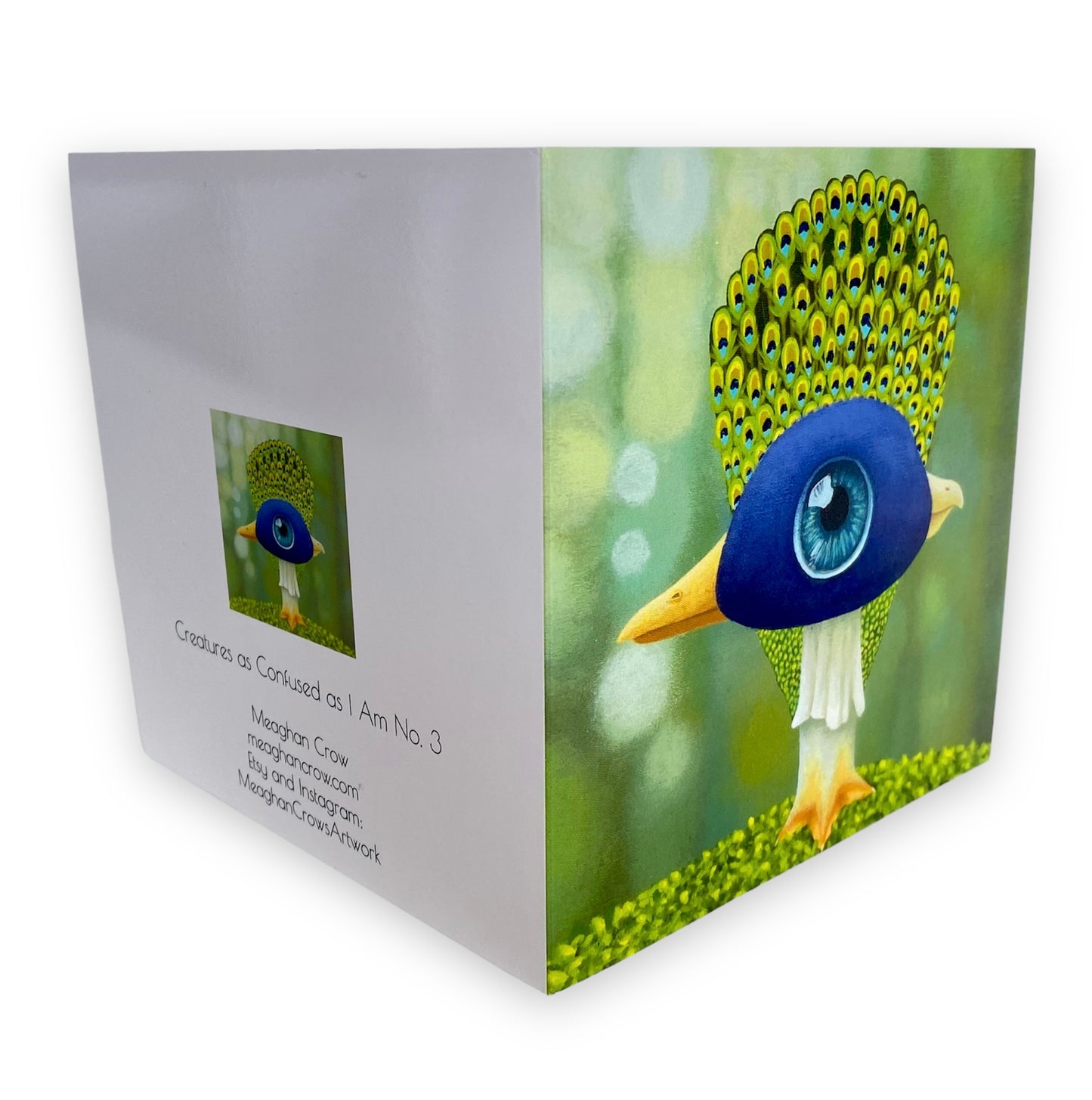 Creature Card- Peacock Mushroom Duck