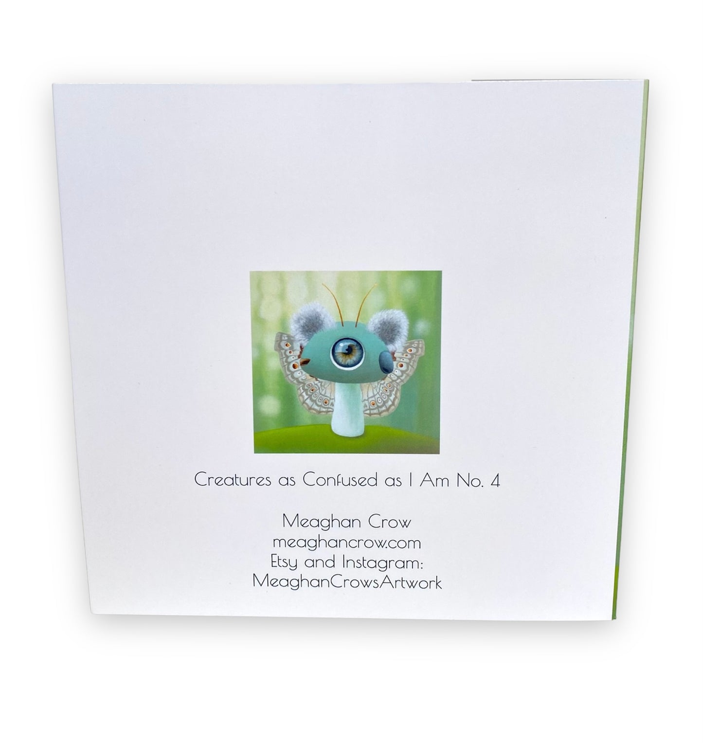 Surreal Creature Art Card- Koala Butterfly Mushroom