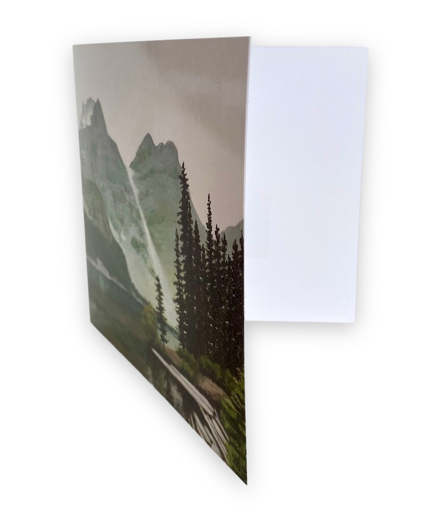 Tarjeta de arte de la Cordillera Canadiense