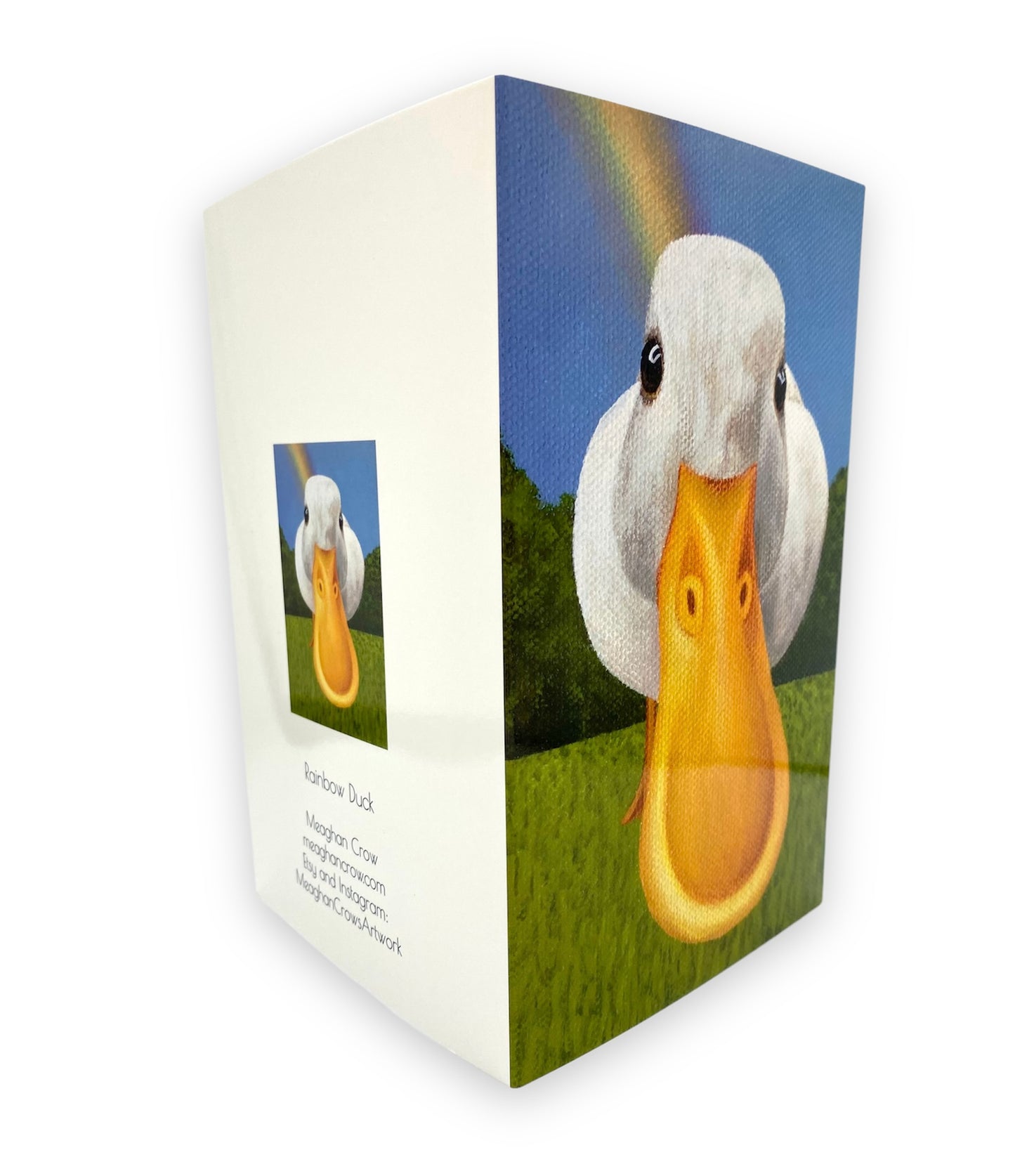 Rainbow Funny Duck Card