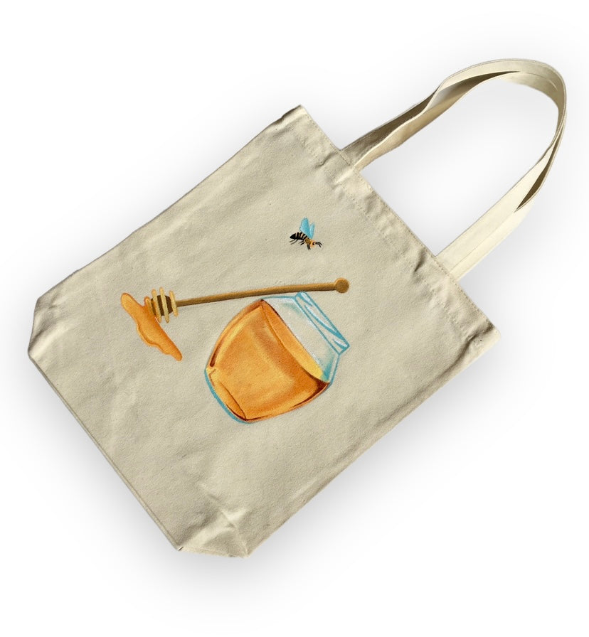 Honey Pot Bee Tote Bag
