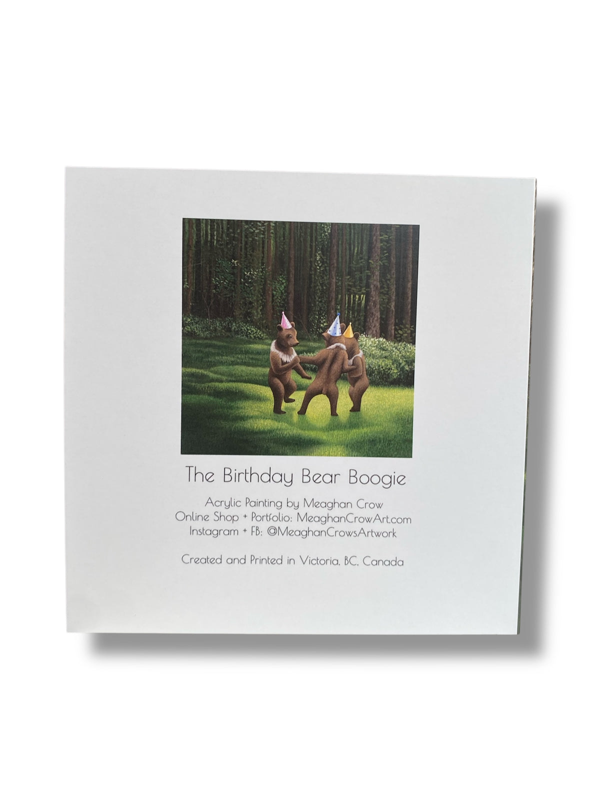 The Birthday Bear Boogie - Art Card