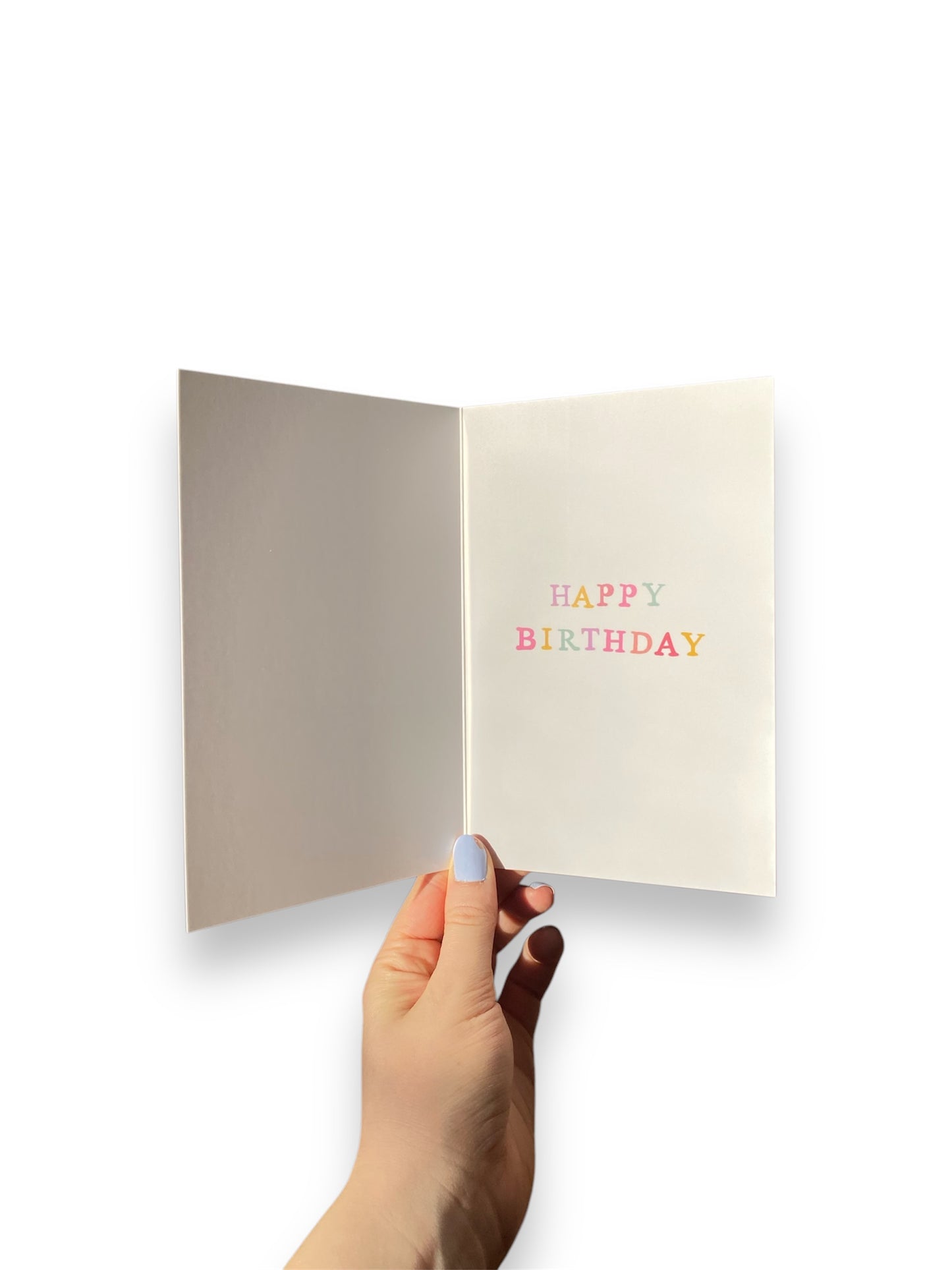 Blue Birthday Card - Nothing Says Happy Birthday Like a Card that says Happy Birthday