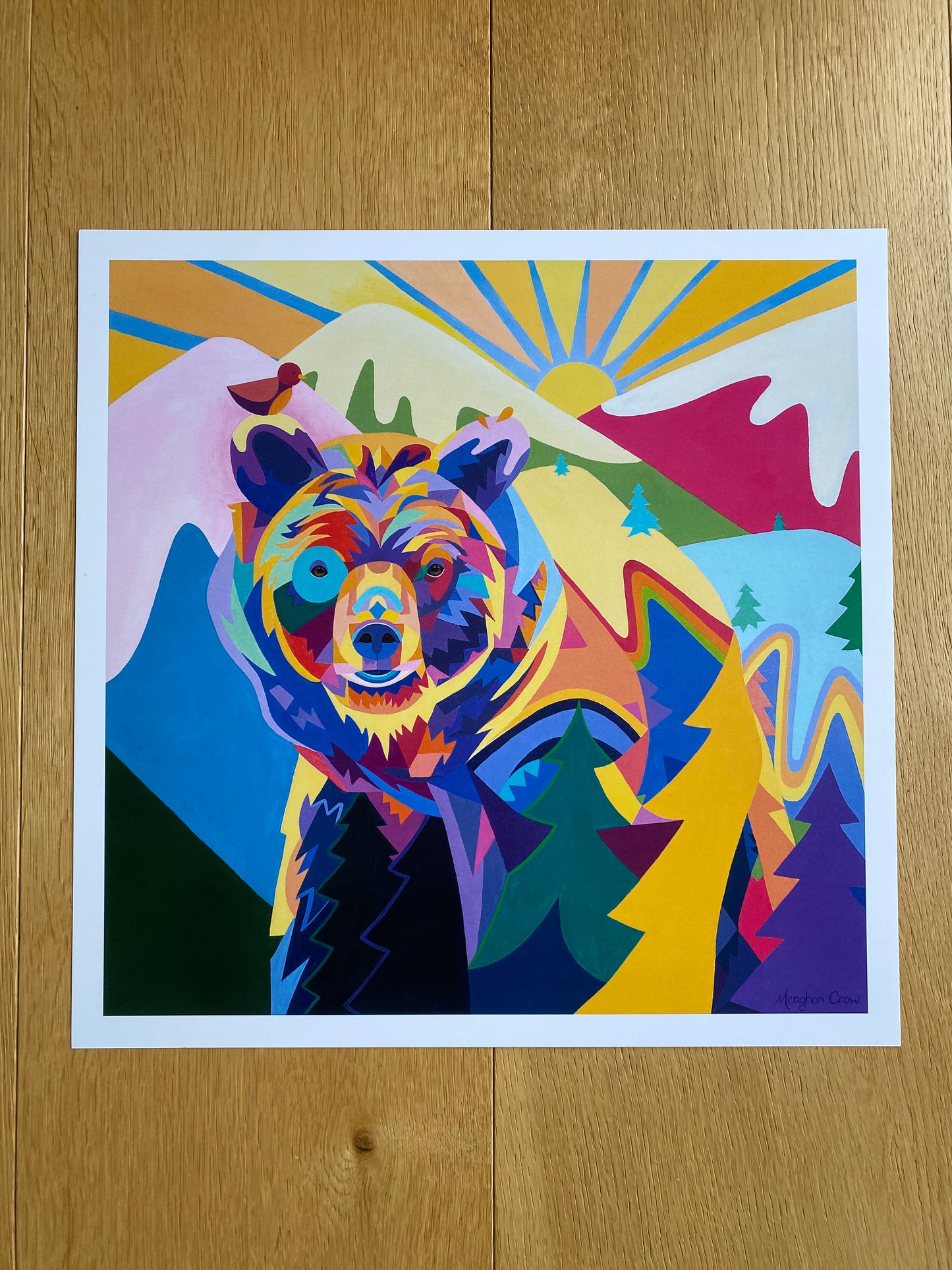 Sun Keeper of The Wild - Bear Art Print