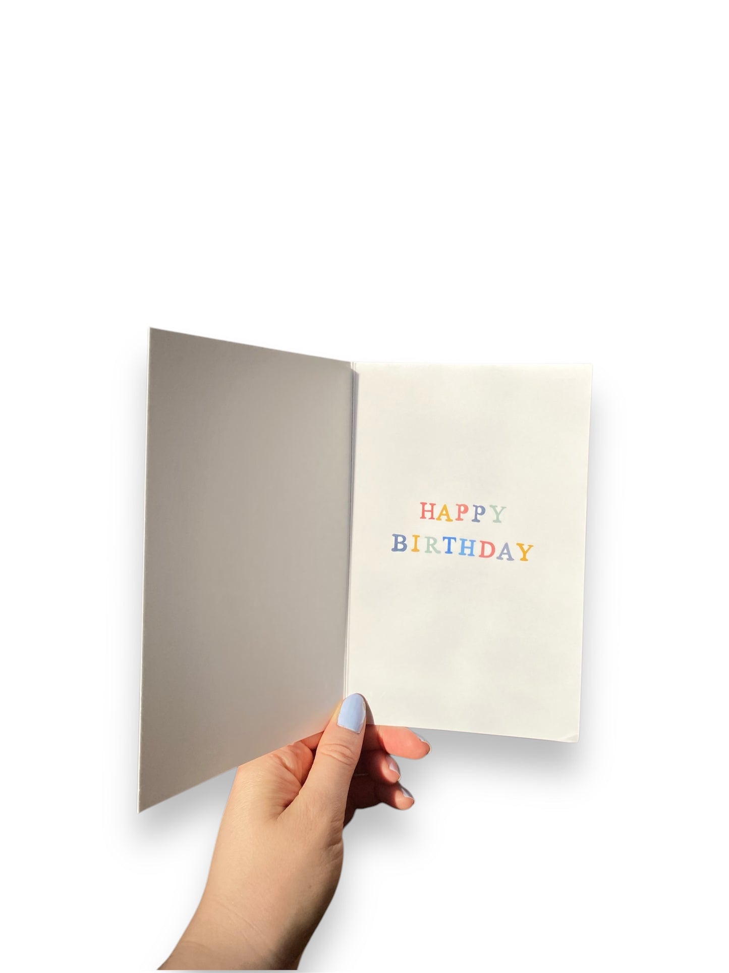 Blue Birthday Card - Nothing Says Happy Birthday Like a Card that says Happy Birthday