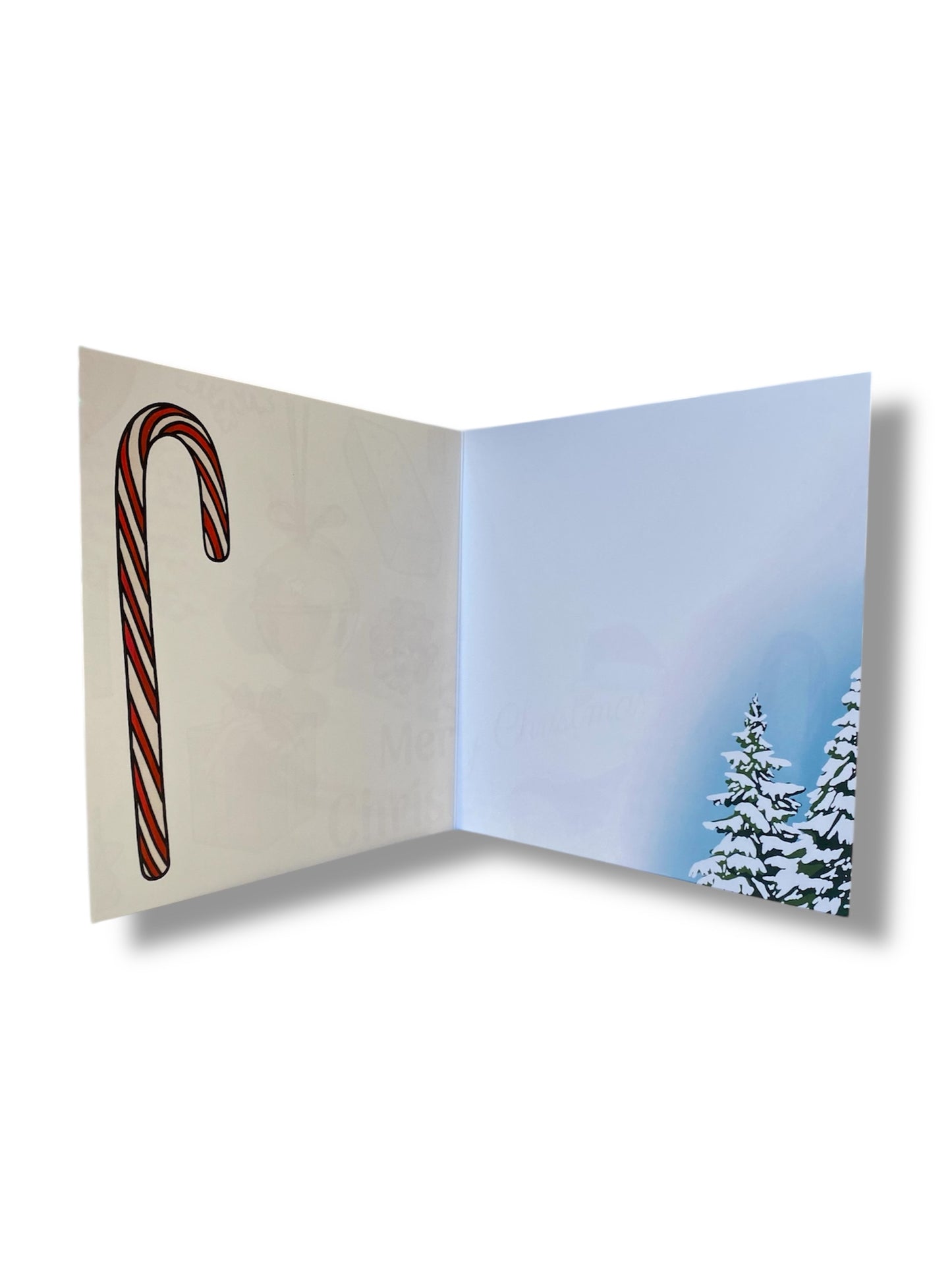 Skiing Santa Christmas Card