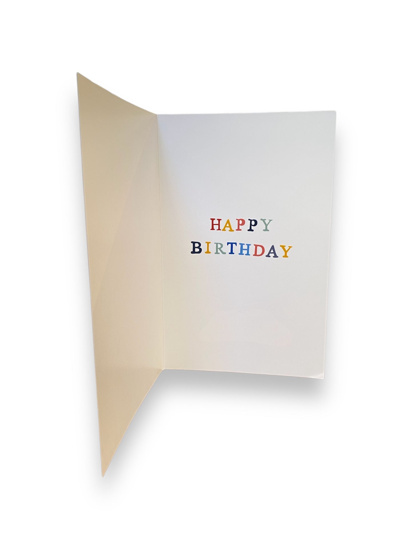 Blue Birthday Card - Nothing Says Happy Birthday Like a Card that says Happy Birthday