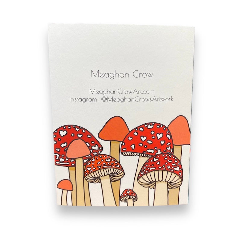 I Love You So Mush- Mushroom Art Card