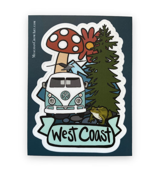 West Coast Sticker 4 Inch