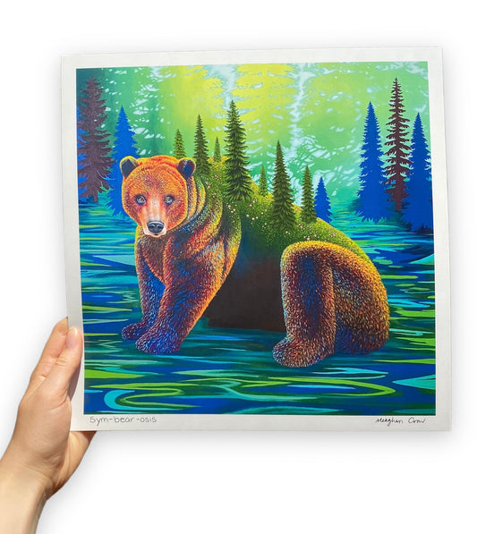 "Sym-bear-osis" Bear Art Print