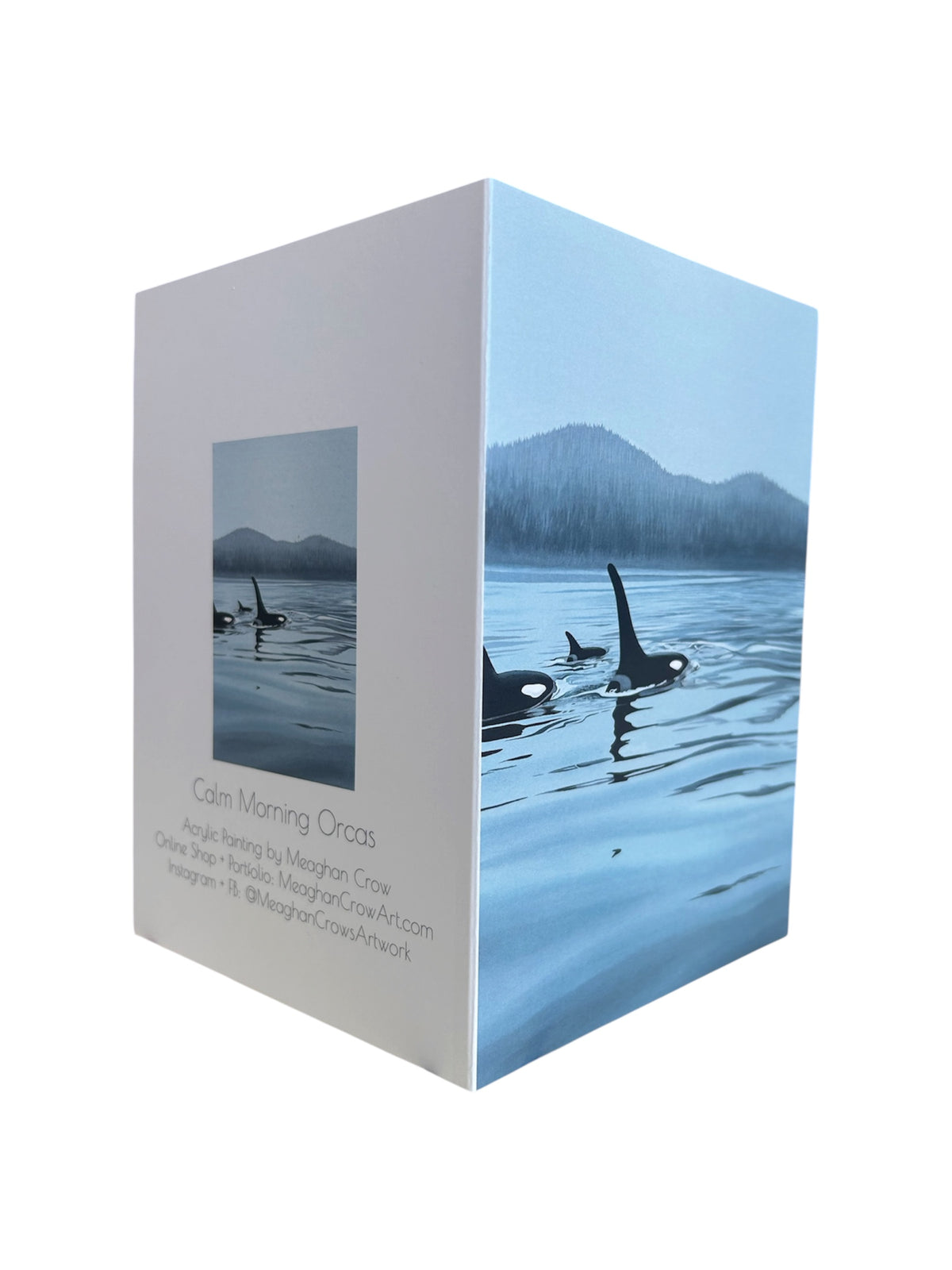 Calm Morning Orcas Art Card
