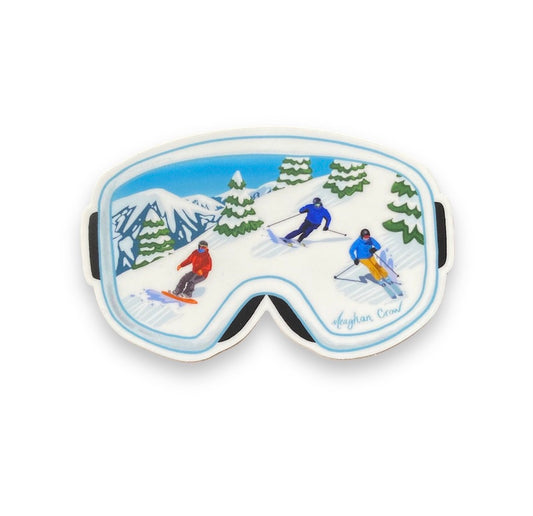 Pegatina Gafas de esquí Hill