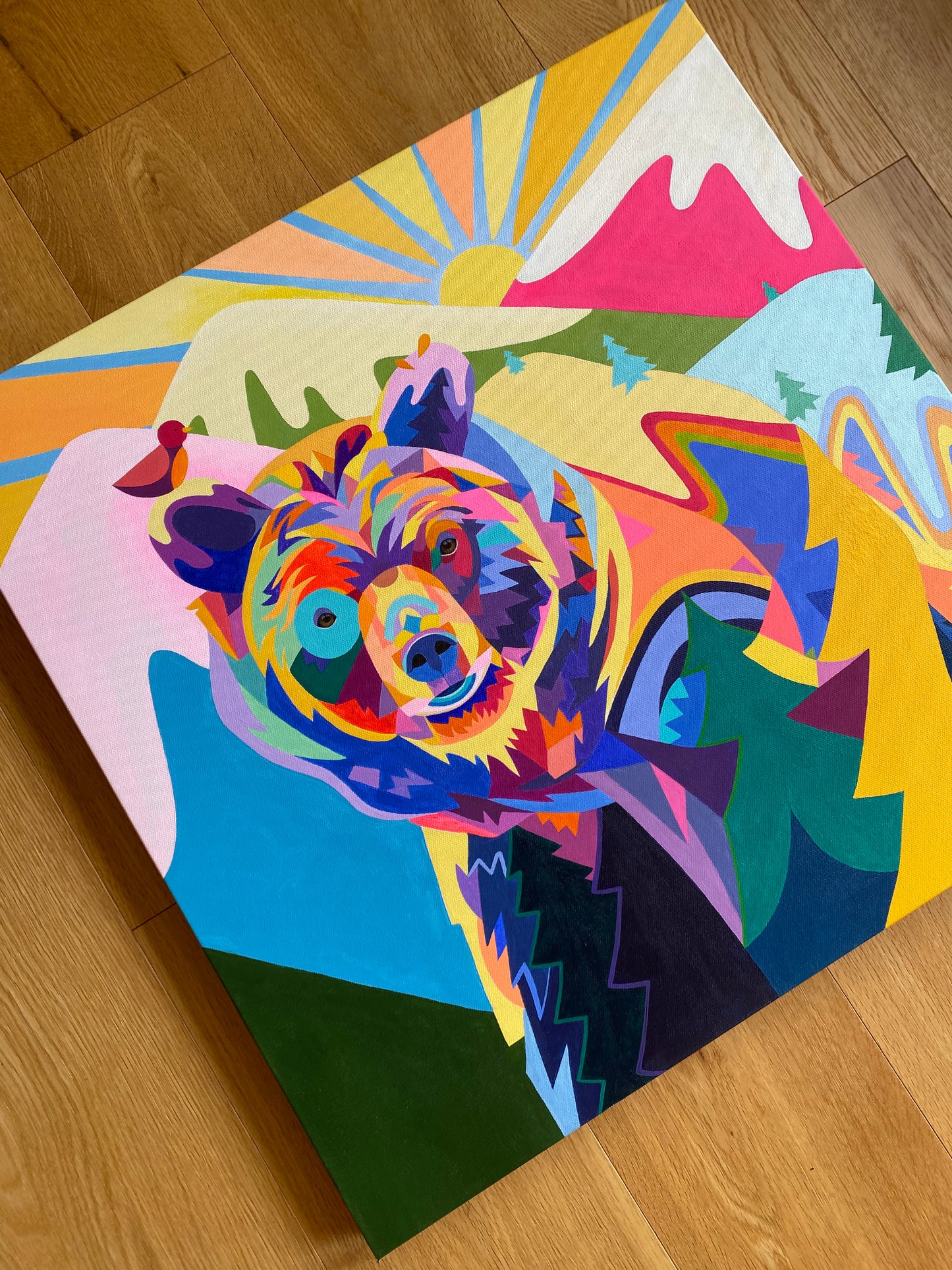 Sun Keeper of The Wild - Bear Painting