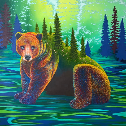 "Sym-bear-osis" Original Acrylic Painting