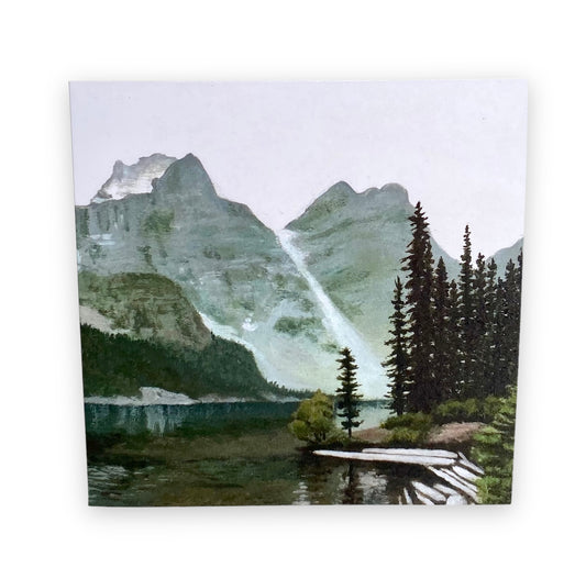 Tarjeta de arte de la Cordillera Canadiense