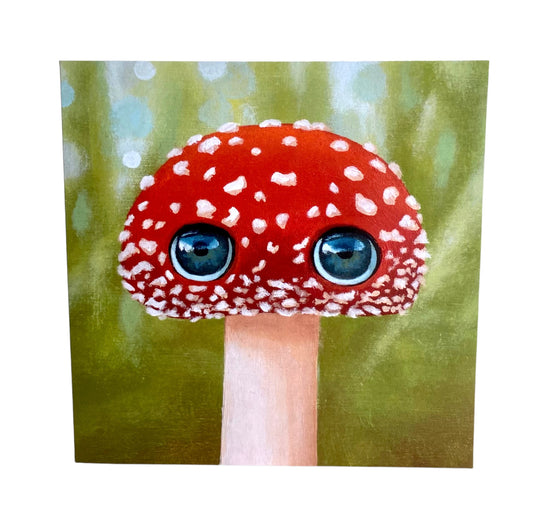 Fun Mushroom Art Card