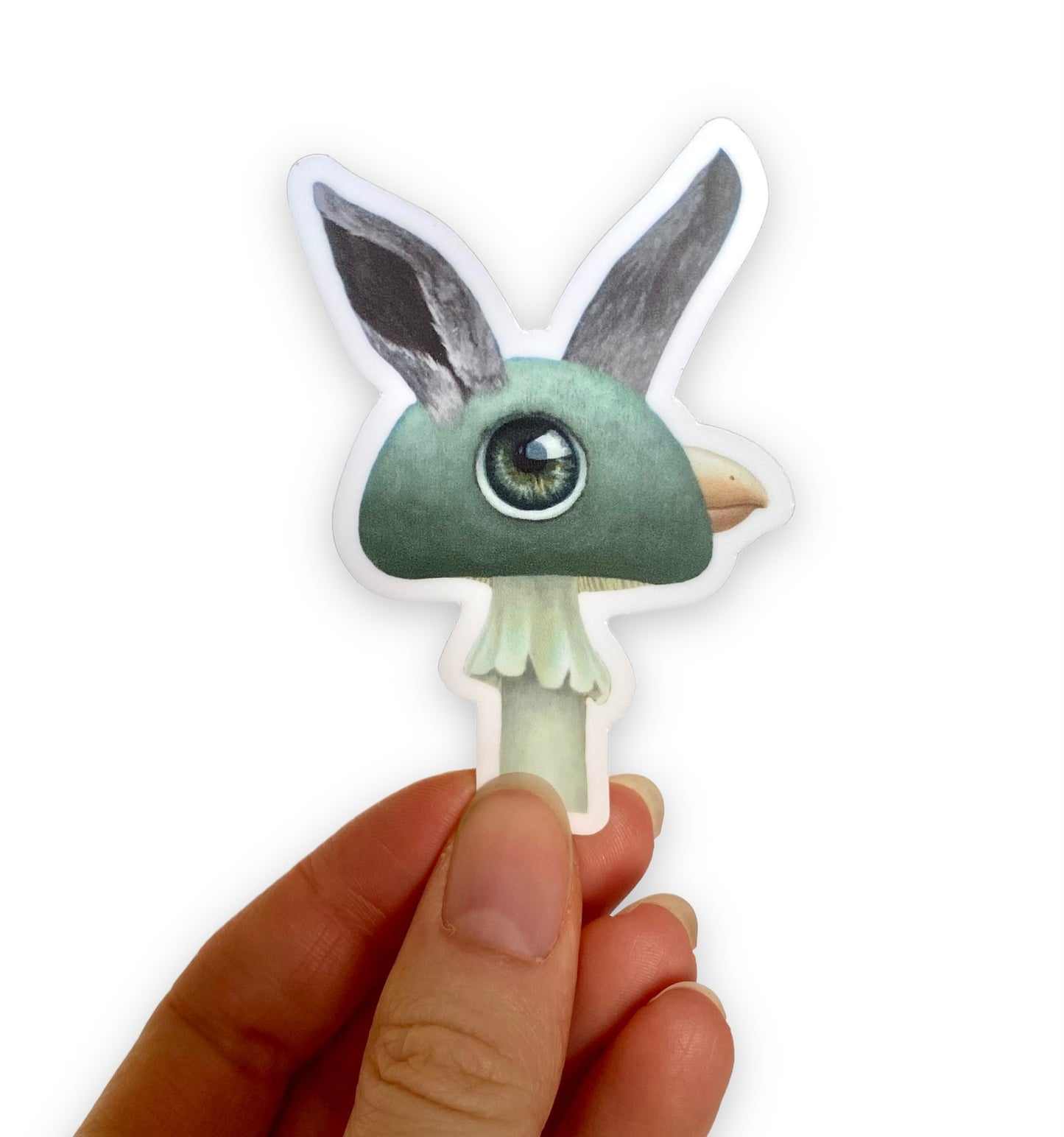 Surreal Creature Sticker- Bunny Bird Mushroom