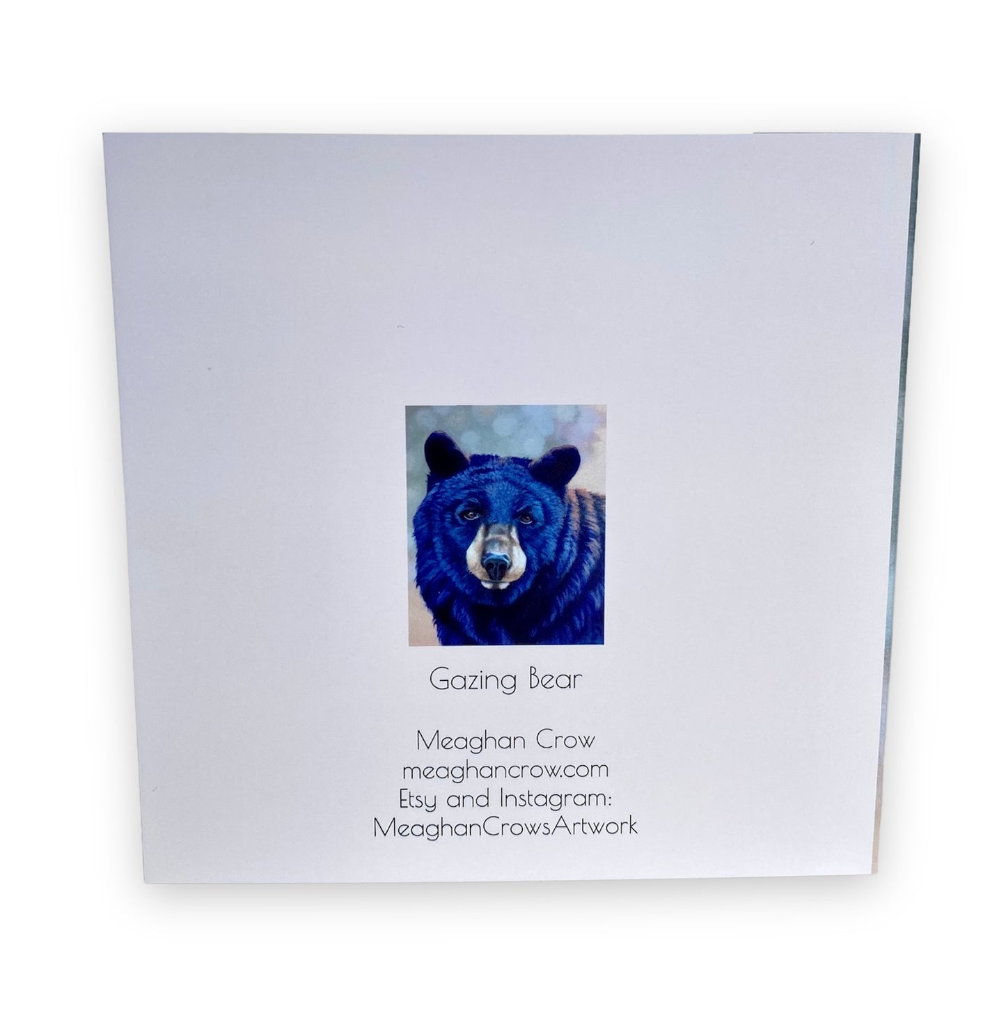 Gazing Bear Painting Art Card