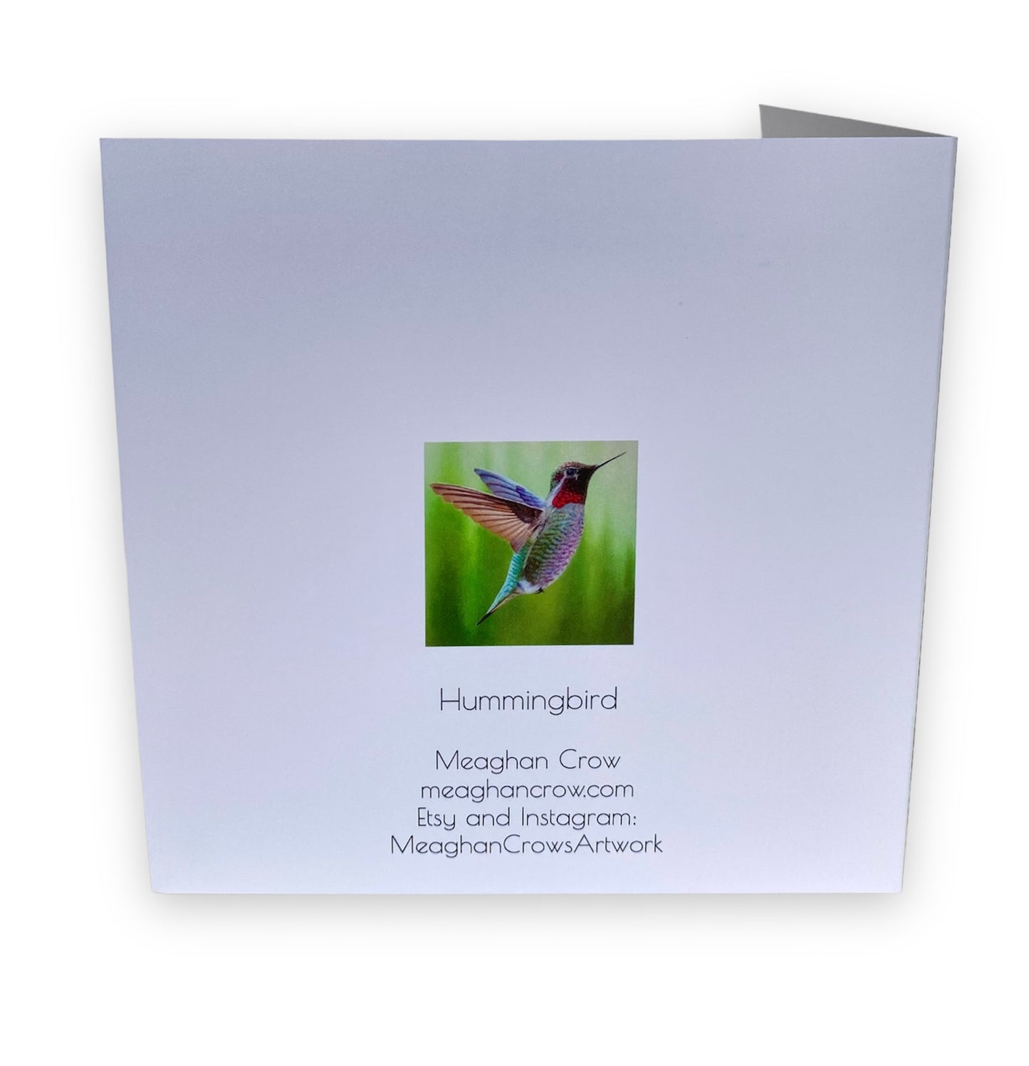 Hummingbird Art Card
