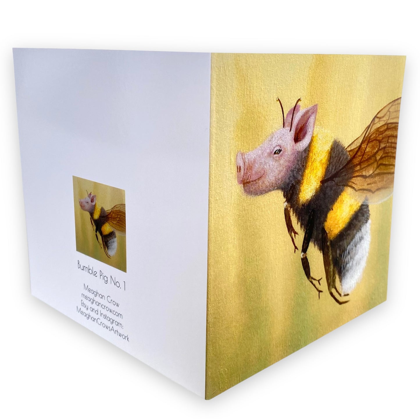 Bumble Bee Pig Creature Art Card